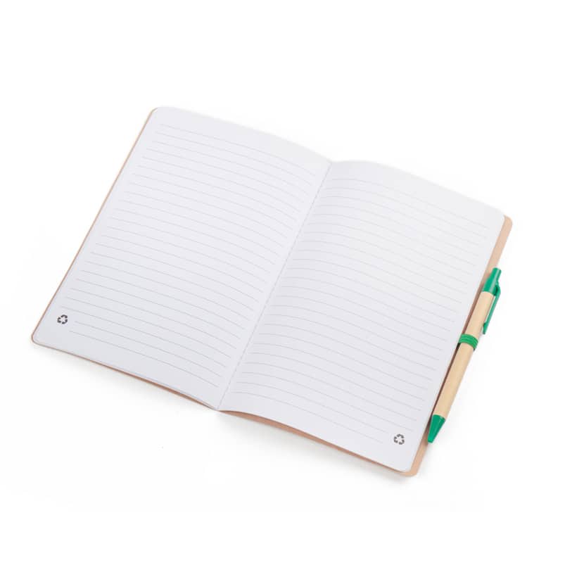 Caderno A5 capa em papel Kraft com caneta — opção de foto 8