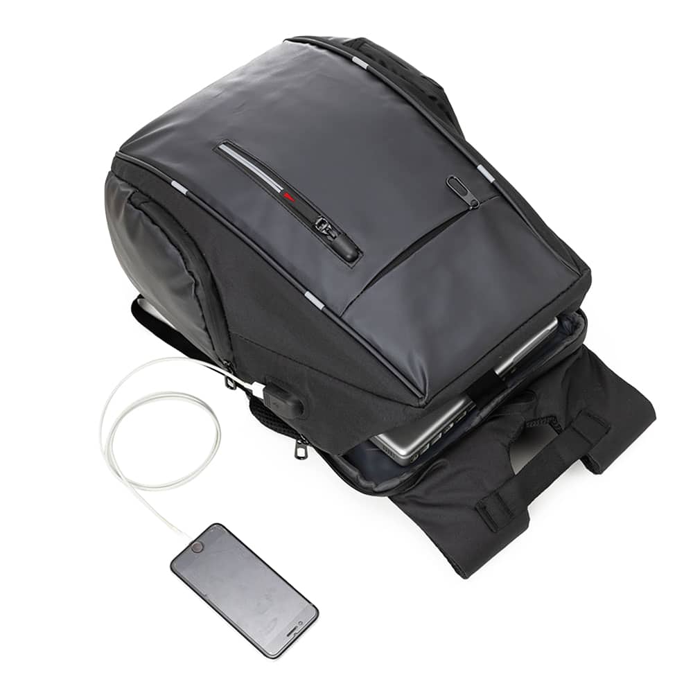 Mochila para Notebook em Poliéster e PU — opção de foto 4