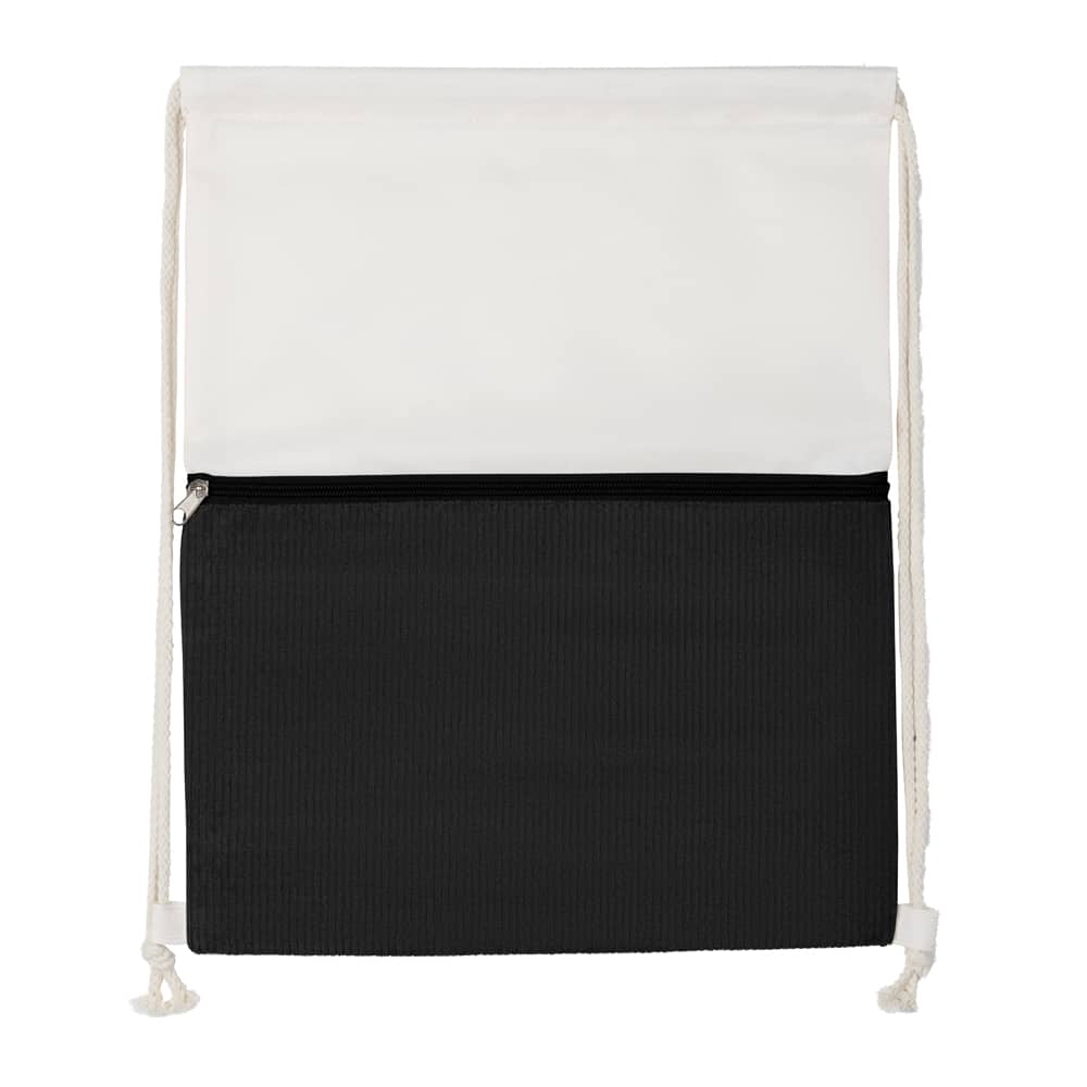 Sacola Mochila em poliéster e veludo 41x34,4cm — opção de foto 3