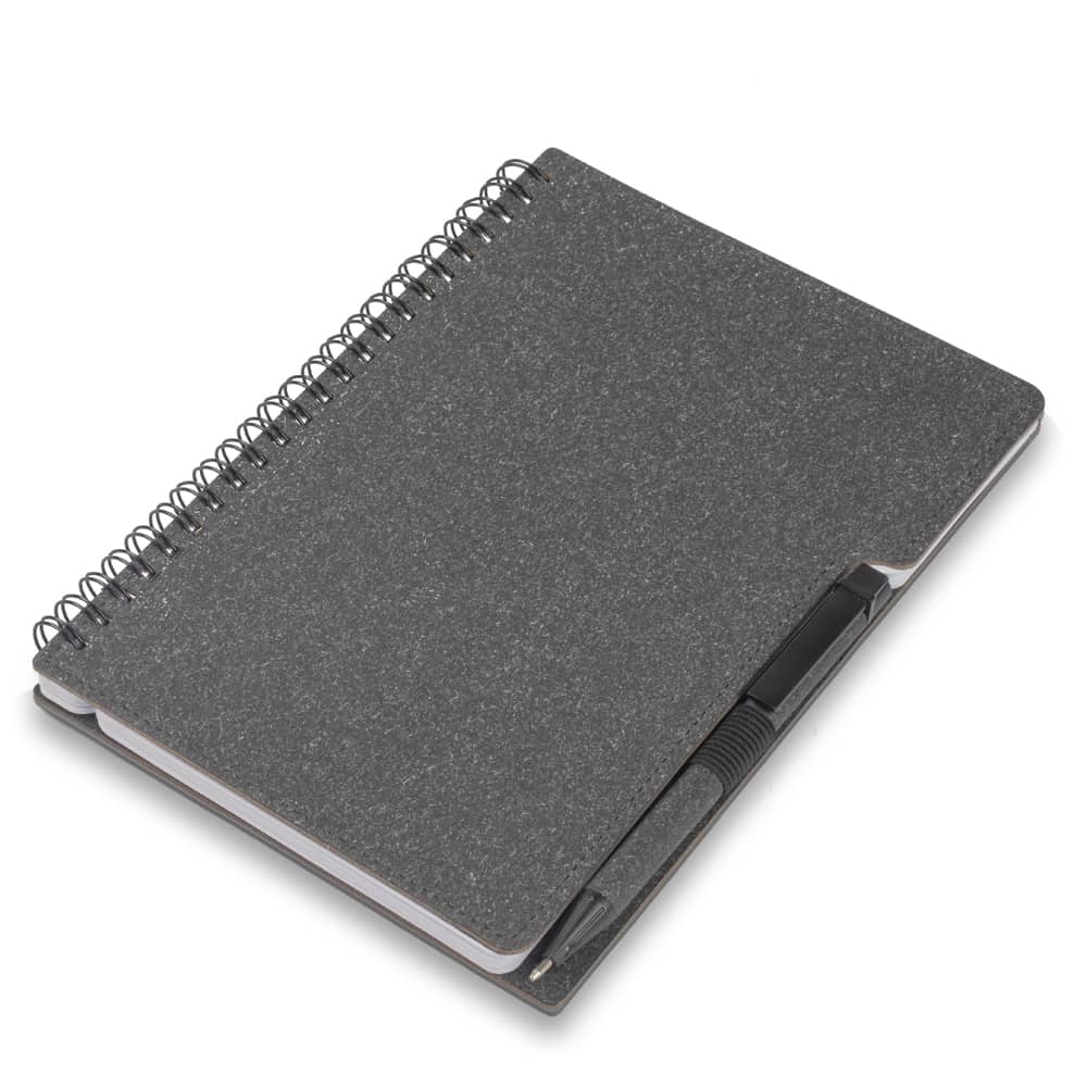 Caderno A5 Capa em Papelão Reciclado com Caneta — opção de foto 6