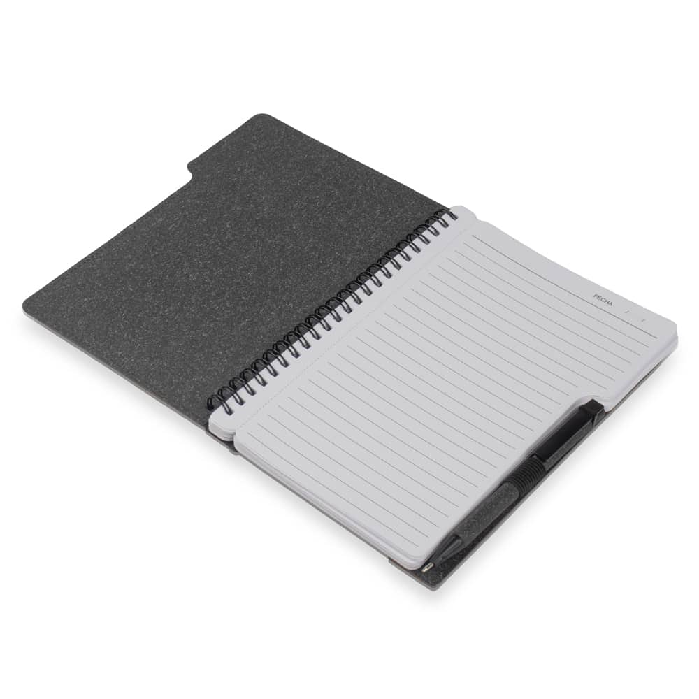 Caderno A5 Capa em Papelão Reciclado com Caneta — opção de foto 8