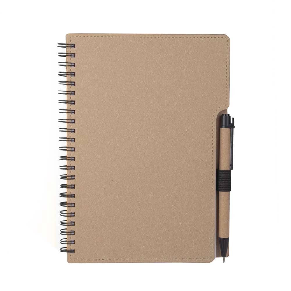 Caderno A5 Capa em Papelão Reciclado com Caneta — opção de foto 10