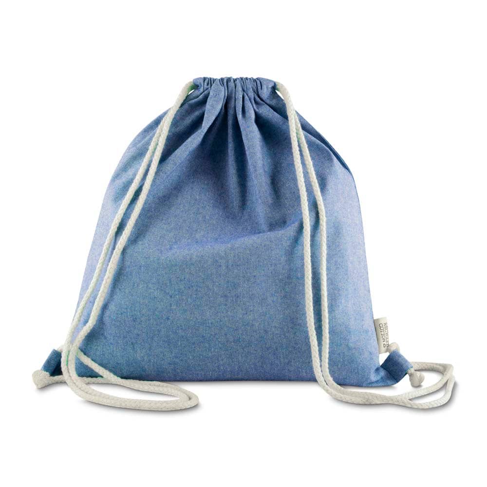 Sacola Mochila em algodão mescla reciclado 140g m2 — opção de foto 2