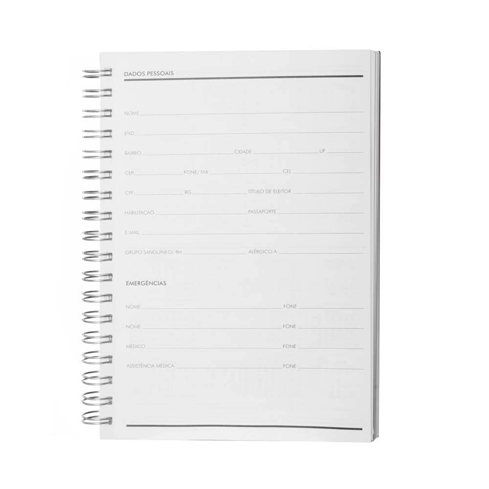 Caderno B5 planner capa em Percalux — opção de foto 3