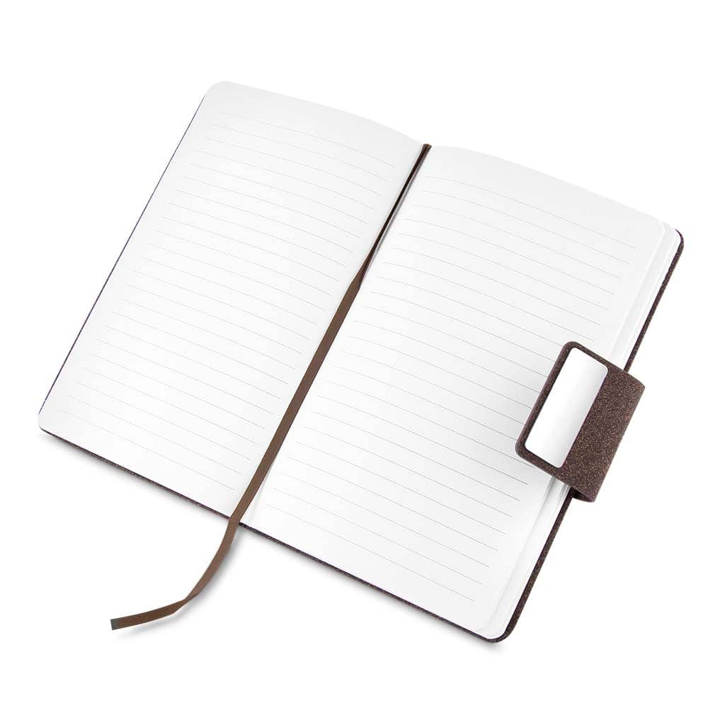 Caderno A5 em PU e fibra de café ou chá — opção de foto 6