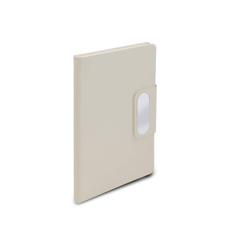 Caderno em PU com placa em metal — opção de foto 4