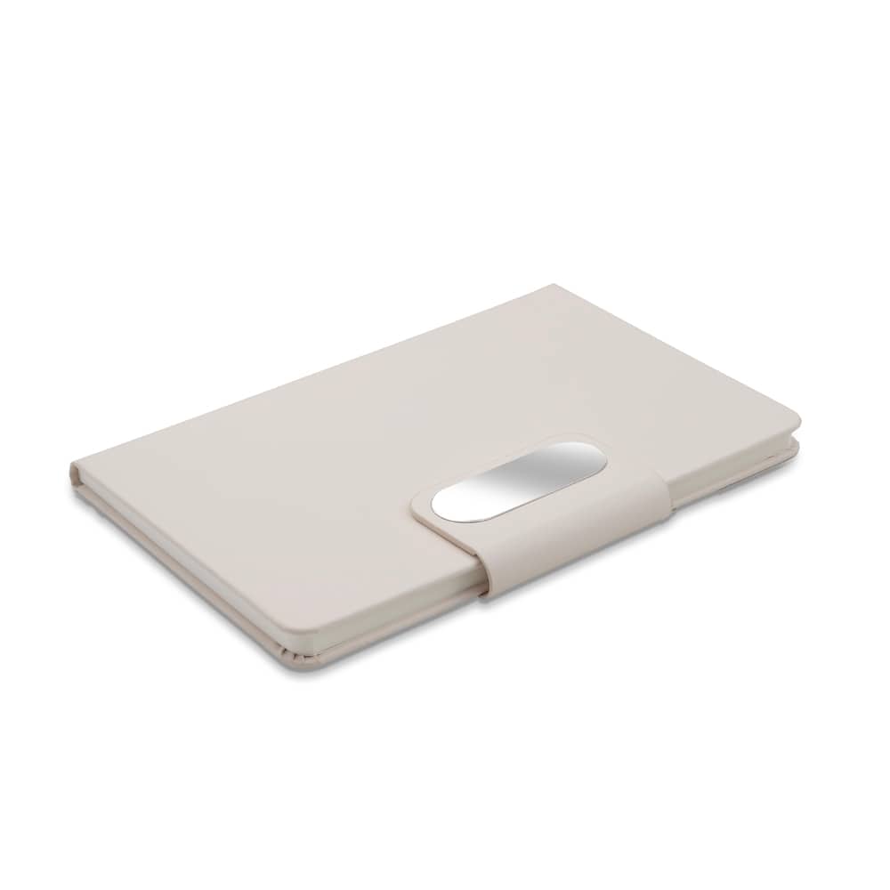 Caderno em PU com placa em metal — opção de foto 5