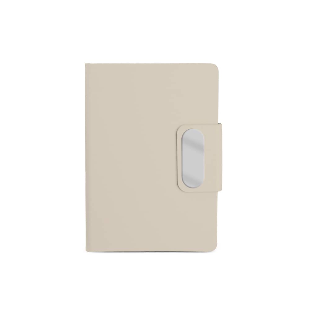 Caderno em PU com placa em metal — opção de foto 2