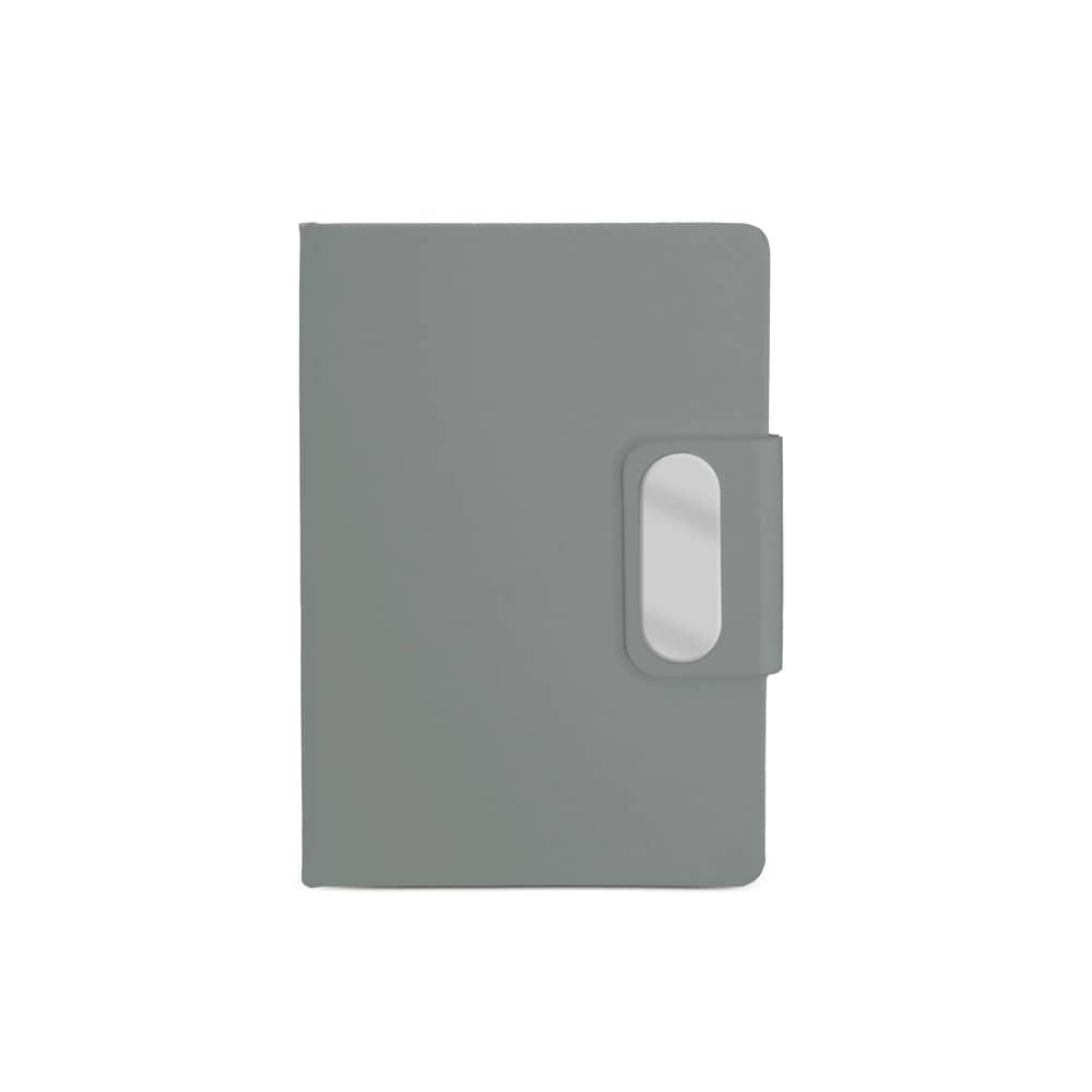 Caderno em PU com placa em metal — opção de foto 3