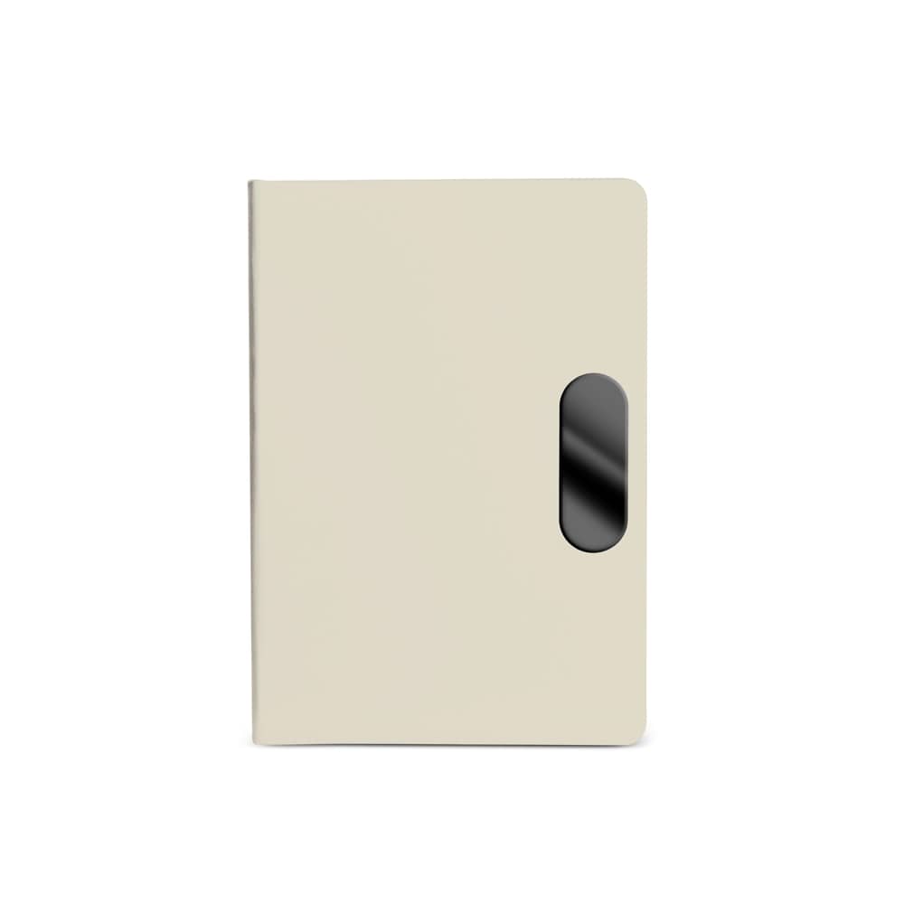 Caderno em PU com placa em metal — opção de foto 5