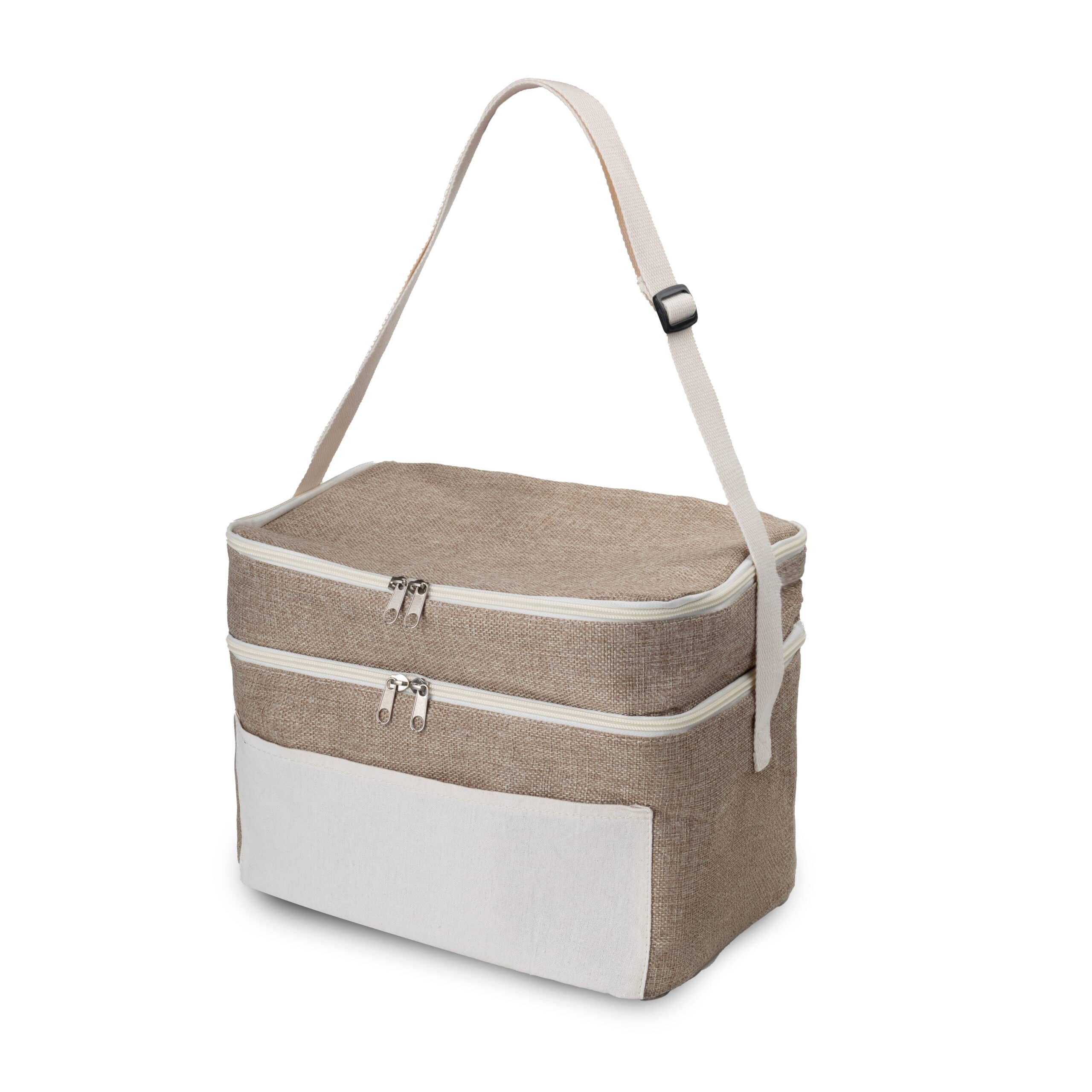 Bolsa Térmica em algodão e Juta sintética 24x30x20cm — opção de foto 6