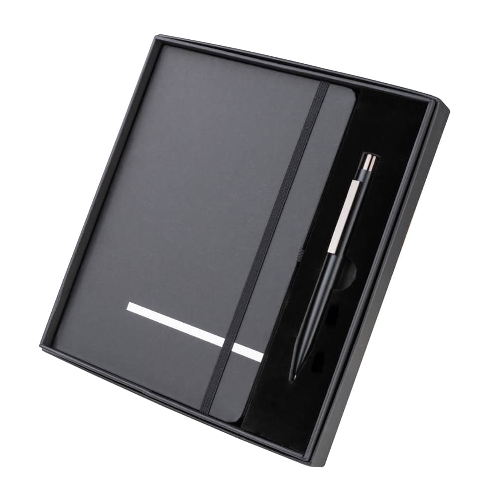 Kit Escritório Caderno tamanho A5 com capa dura e Caneta — opção de foto 2