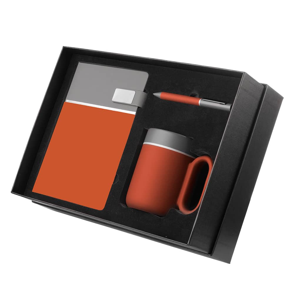 Kit escritório Caderno, Caneca e Caneta Metalica — opção de foto 2
