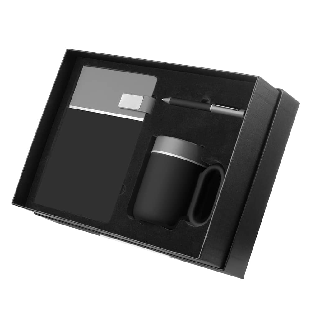 Kit escritório Caderno, Caneca e Caneta Metalica — opção de foto 3