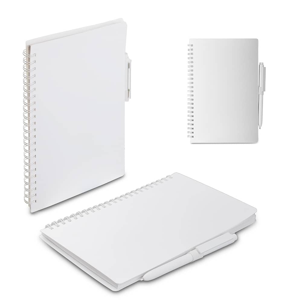 Caderno A5 Capa em PP com caneta