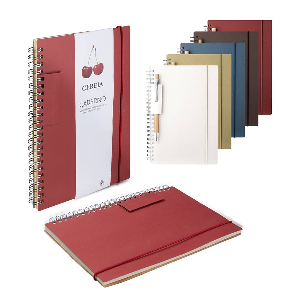 Caderno A5 Capa em Papel Reciclado